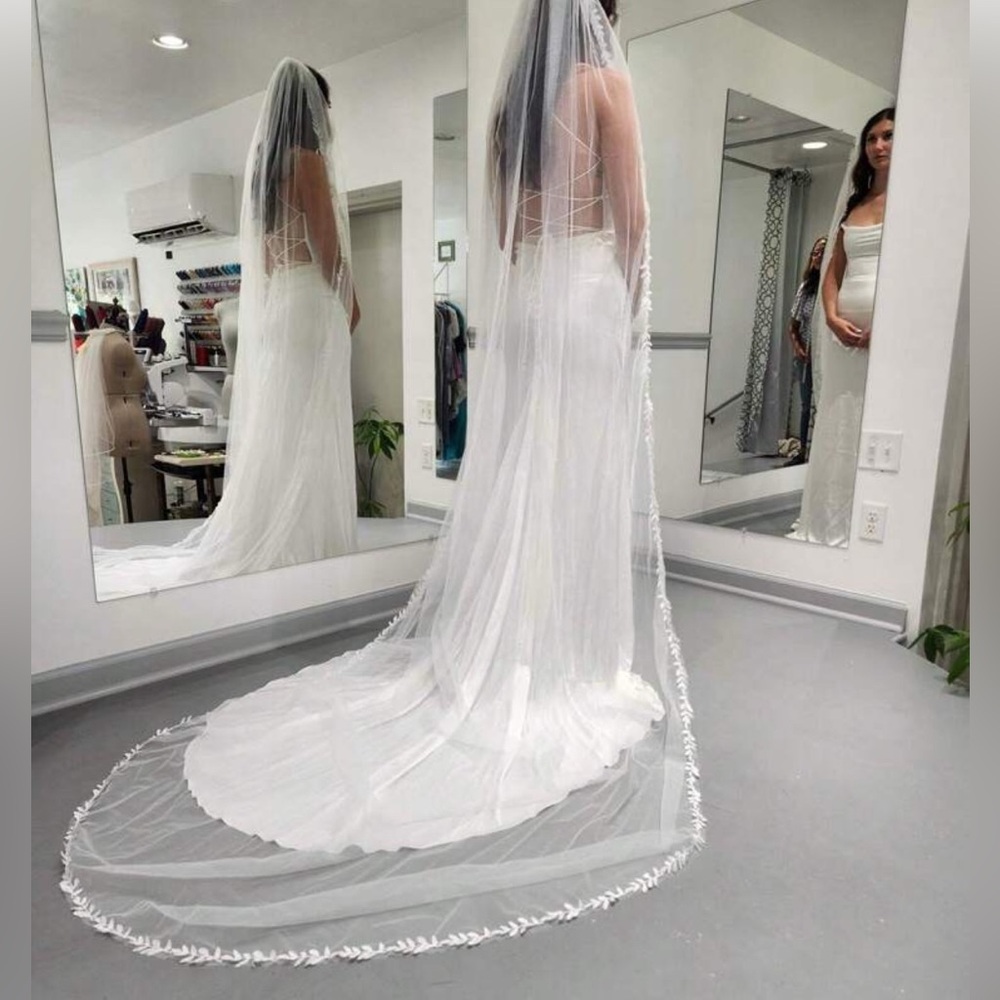Long ivory veil - Leif detail-new